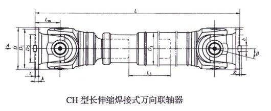 長伸縮焊接式萬(wan) 向聯軸器